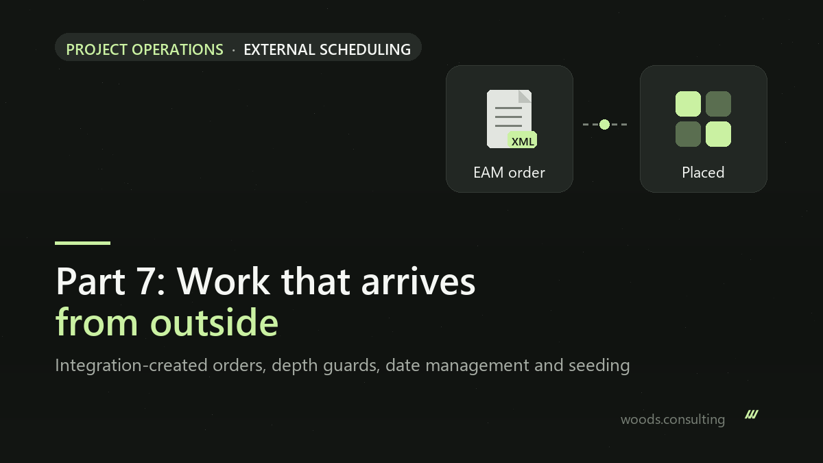 External scheduling engine for Dynamics 365 Project Operations, part 7: work that arrives from outside